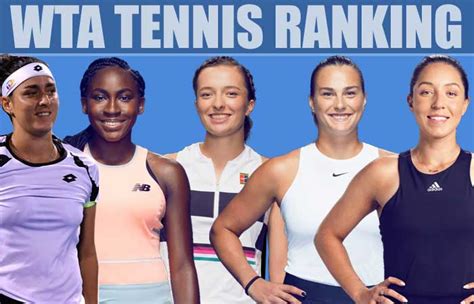 latest wta tennis rankings
