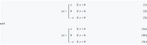 Latex Equation Different Cases