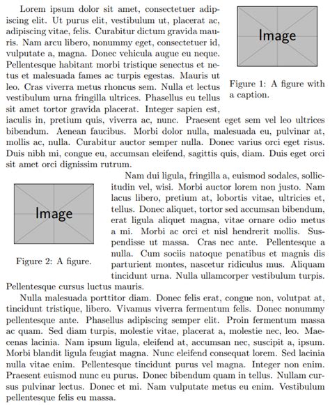 Latex Float Text Around Image