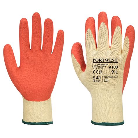 latex palm coated gloves