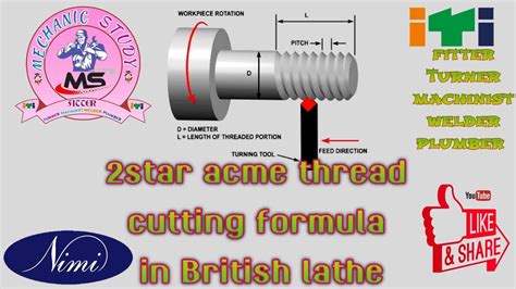 Lathe Machine Threading Gear Calculation Formula