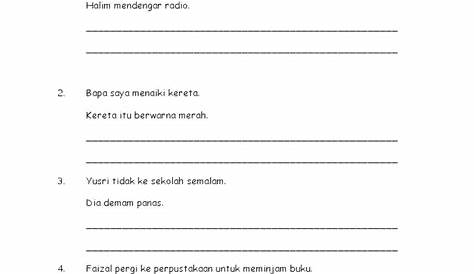 Latihan Susun Ayat Tahun 1 | Education college, Malay language