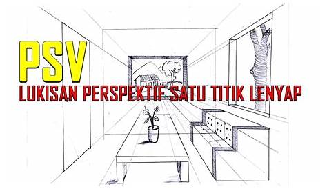 Lakaran perspektif 1 titik - YouTube