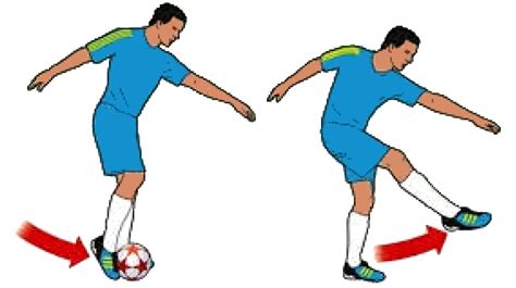 latihan menendang bola dengan lawan