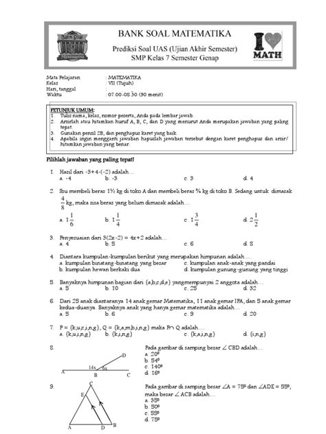 Soal Matematika Kelas 2 Sd Perkalian Dan Pembagian