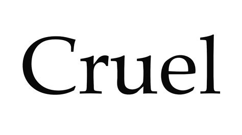 latin word for cruel