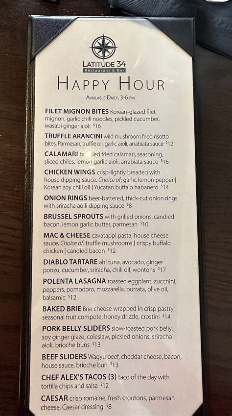 latitude dc menu