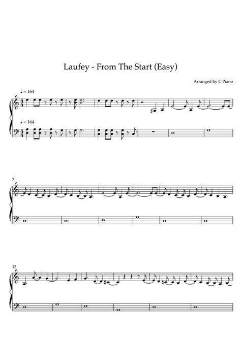laufey from the start chords easy