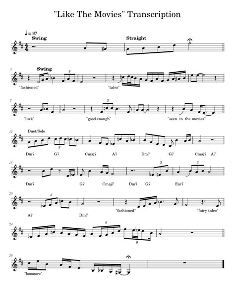 laufey trumpet sheet music