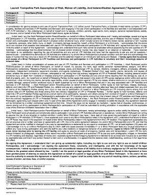 Launch Ri Printable Waiver