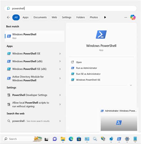 How to run a PowerShell script from a console window when there is Å, Ä or Ö in the search path