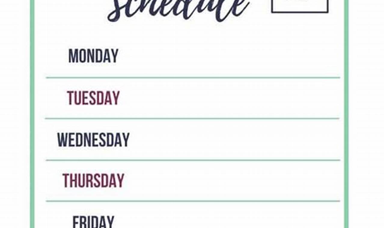 The Ultimate Laundry Schedule Template for Hassle-Free Laundry Management