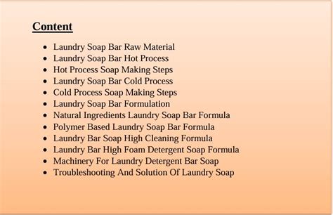 Laundry Bar Soap Making Formula