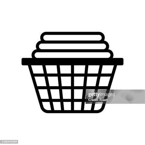 Laundry Basket Line Drawing