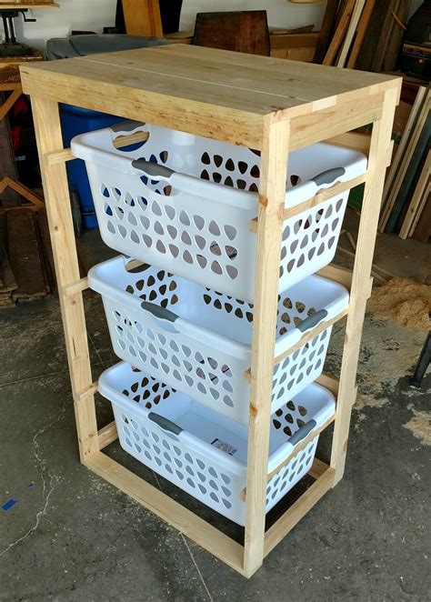Laundry Basket Rack Plans