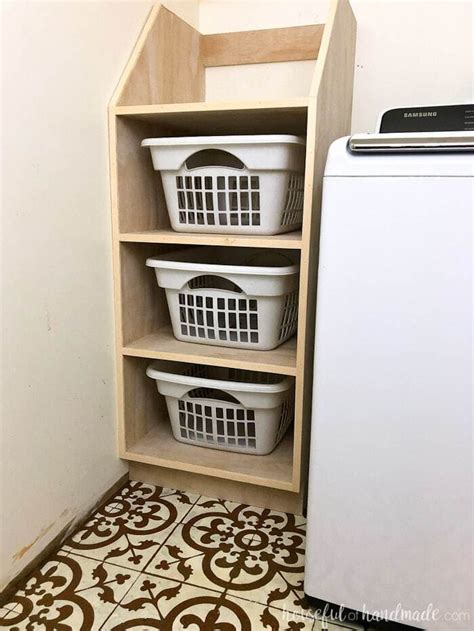 Laundry Basket Stacking Shelf