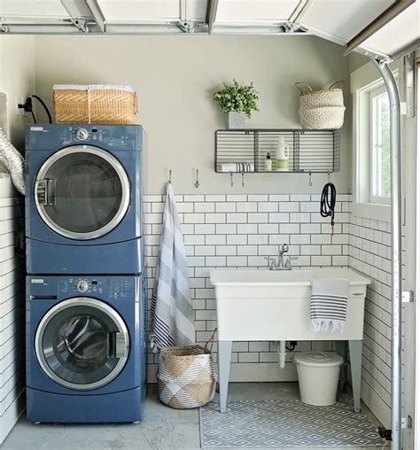 Laundry In Garage Makeover