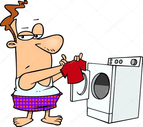 Laundry Man Cartoon