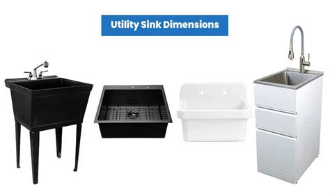 laundry room sink dimensions
