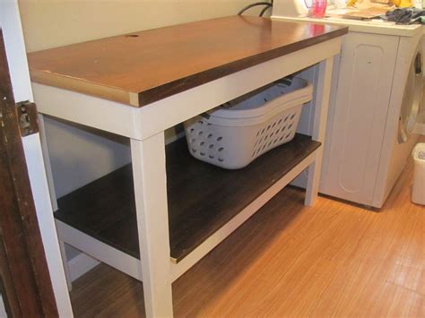 Laundry Room Storage With Folding Table