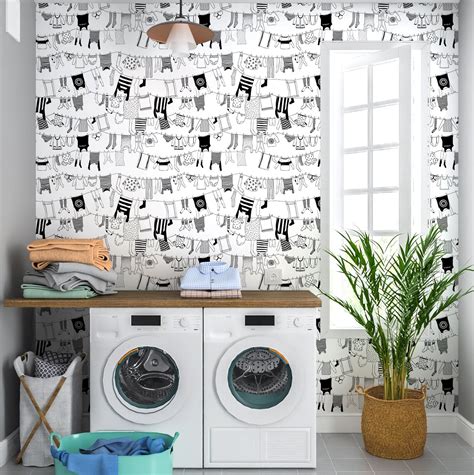 Laundry Room Wallpaper Design