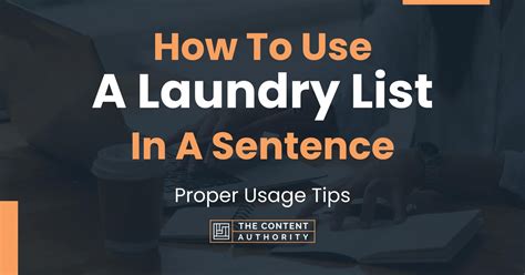 Laundry Sentence Examples