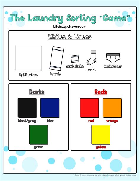 Laundry Sorting Activity