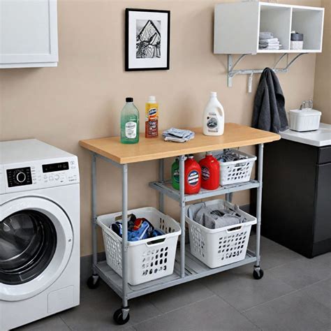 Laundry Storage And Folding Table