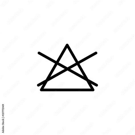 Laundry Symbol Do Not Bleach