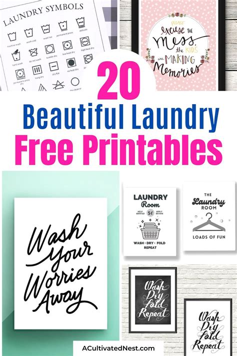 Laundry Wall Decals Printables