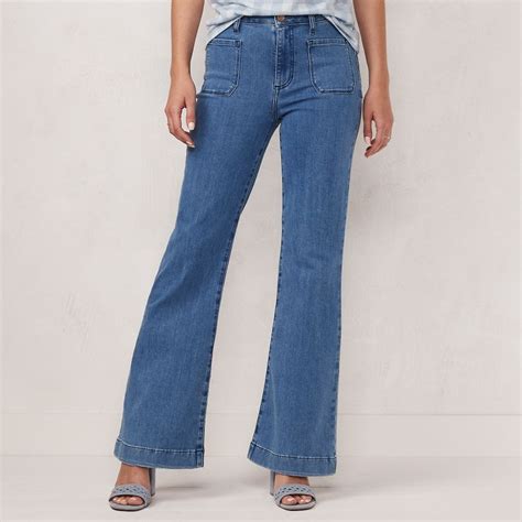 lauren conrad high rise flare jeans