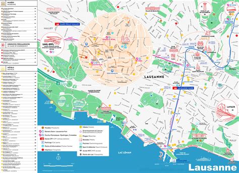 lausanne switzerland map