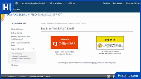 lausd email login