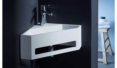 Lavabo Angle Leroy Merlin Lavemains D'angle Avec Meuble Complet Blanc Brillant Et