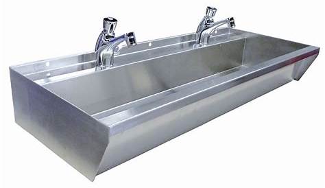 Lavabo collectif inox 3 points d'eau Mobika