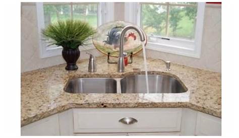 Corner Kitchen Sink Design Ideas / Remodel for Your