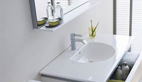 Lavabo Et Meuble COMBO lavabo Double 60" Fini Brun Foncé Avec