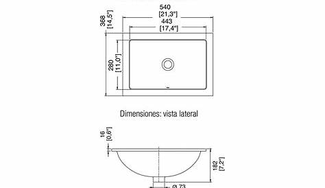 Lavabo Nilo de encastrar Venta Online Mudeba