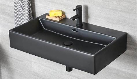 Lavabo vasque à poser noir 63cm lave main Sogood