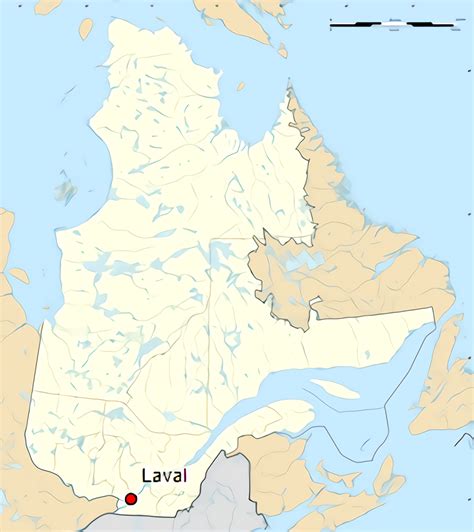 Laval Quebec Map Vector Exact City Plan detailed Street Map Adobe