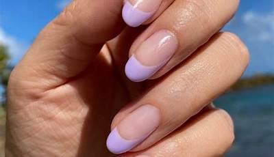 Lavender French Tips Almond