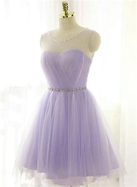 2017 Elegant Purple Short Prom Dresses Pleated Double Shoulder Chiffon