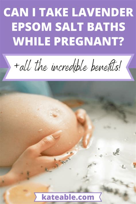 Lavender Bath While Pregnant