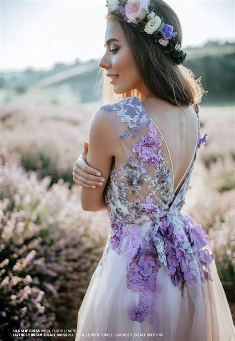 Lavender Wedding Dress Evolution