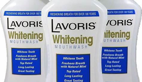 Lavoris Whitening Mouthwash Lot Of 3 18oz (532 ML) Whitens