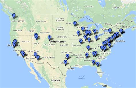 Law School Map Usa