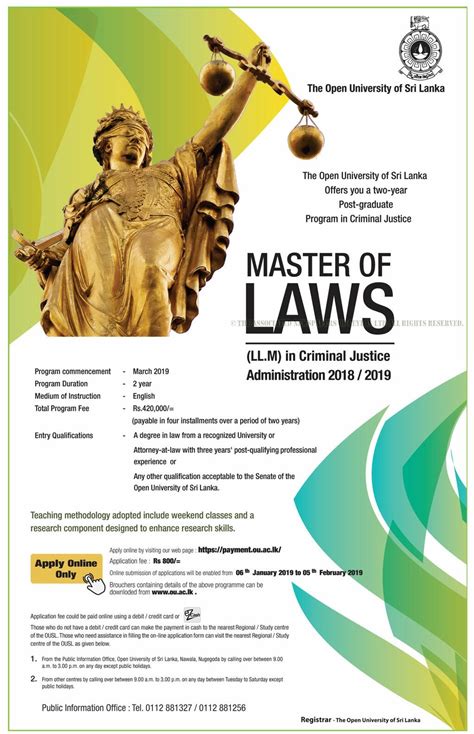 law courses in sri lanka