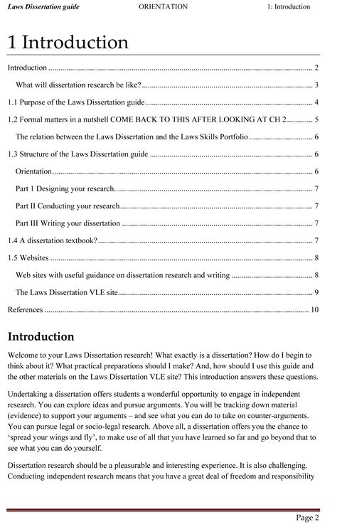 law dissertation examples uk