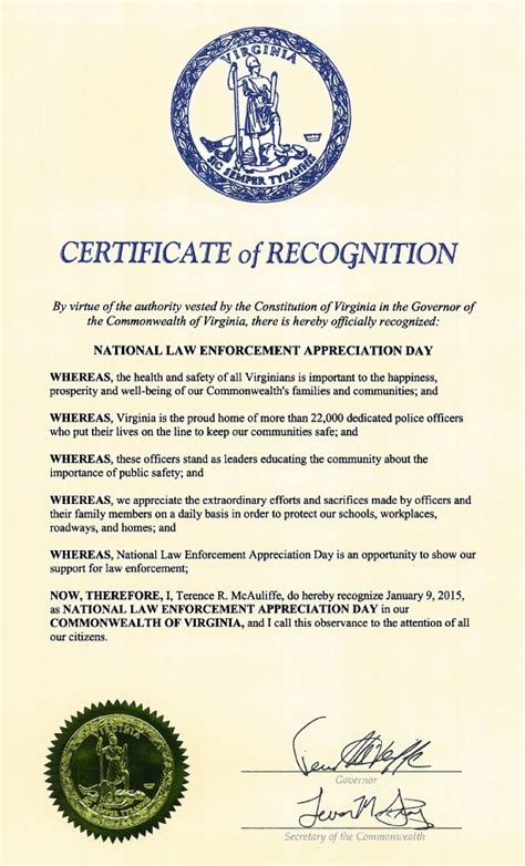 Law Enforcement Appreciation Day Proclamation