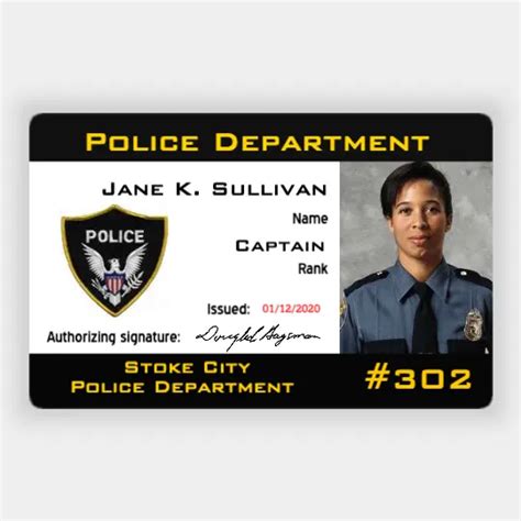 law enforcement identification cards